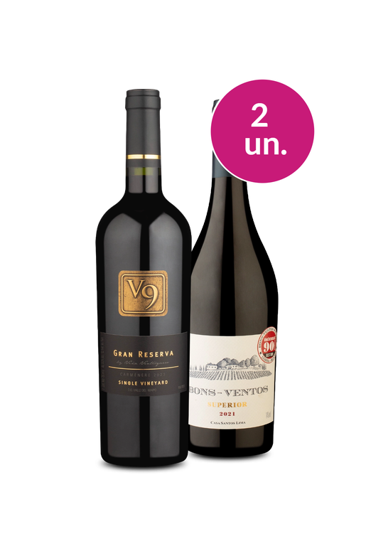 Kit 2 - V9 Gran Reserva e Bons-Ventos Superior - Oferta Absurda