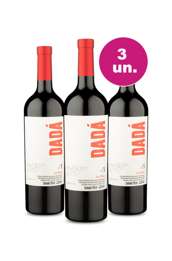 Kit 3 - Finca Las Moras Dadá Nº 3 Art Wine 2022 - Exclusivo WE