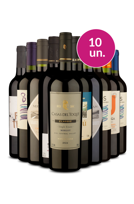 Kit 10 - Tintos Secos - Exclusivo We