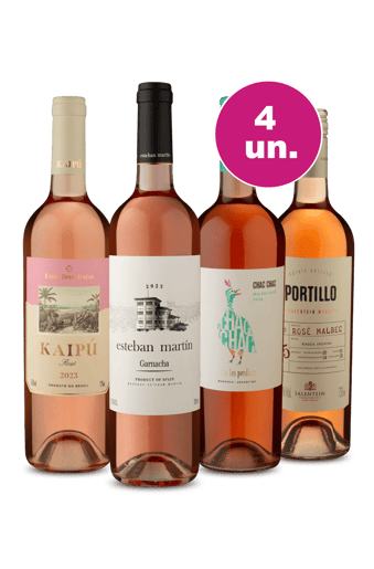 Kit 4 - Malbec Rosé & Garnacha - Oferta Flash