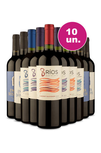 Kit 10 -  Agosto começou com tudo! Tintos por R$24,90 por Garrafa
