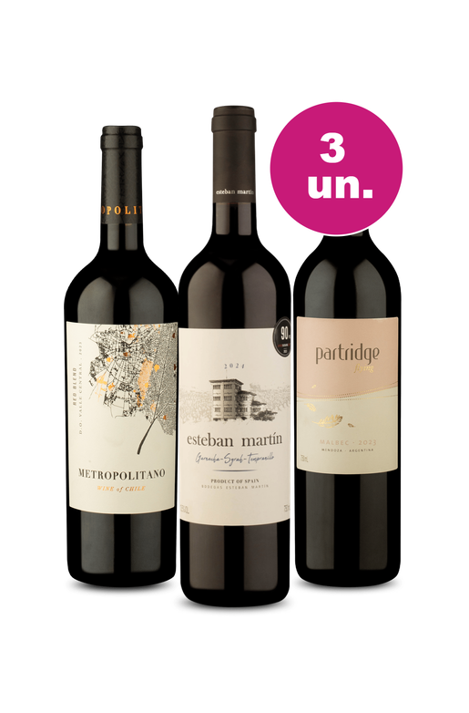 Kit 3 - Tintos Mais Vendidos por R$99 - Oferta Absurda