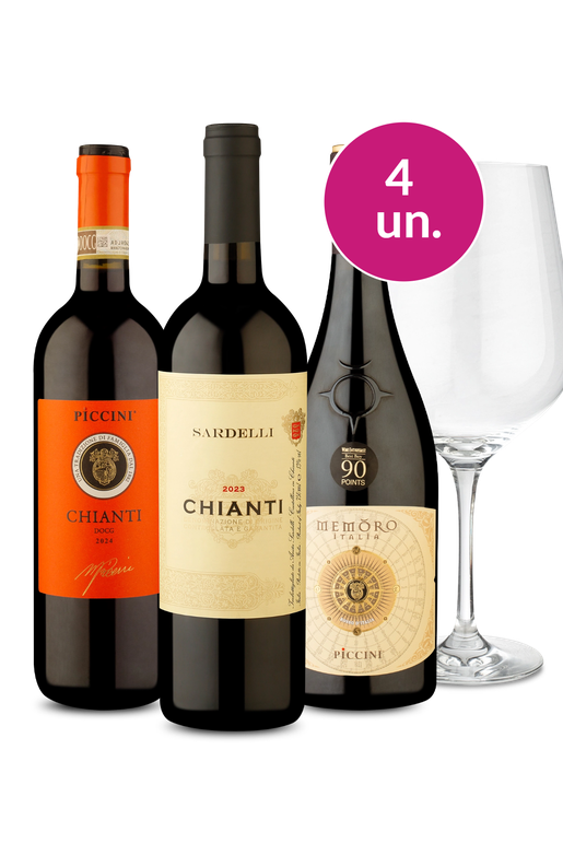 Kit Especial - Italianos com Taça de Cristal - Oferta Absurda IZ