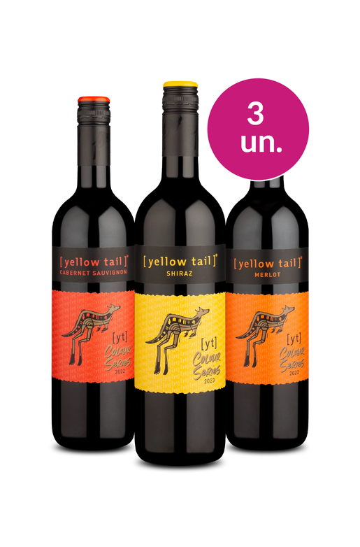 Kit 3 - Tintos Yellow Tail Colour Series - Oferta Absurda