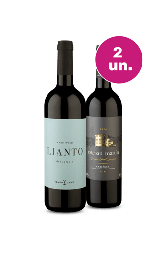 Kit 2 - Encontro de Campeões: Lianto Salento e Esteban Martín Reserva Tintos