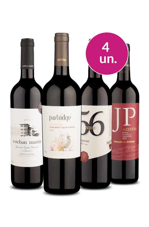 Kit 4 - Oferta Absurda - 4 Tintos, 4 Países