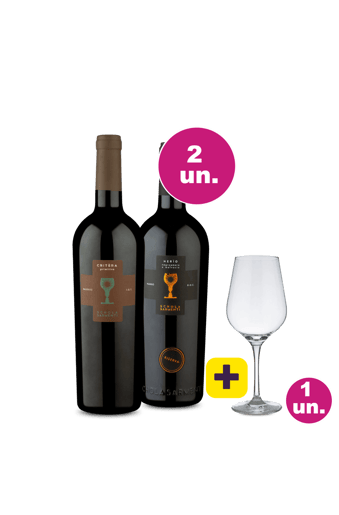 Kit 2 - Degustação Schola Sarmenti + Taça de Cristal Grátis - Exclusivo WE