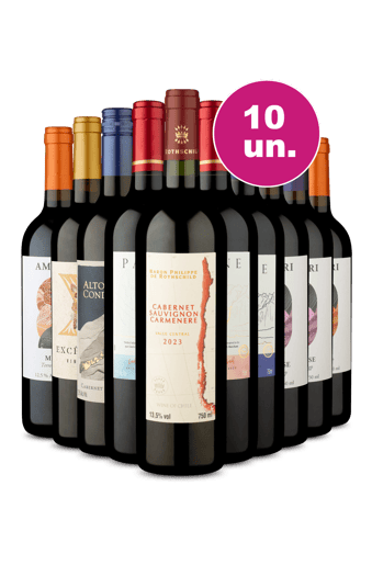 Kit 10 - Tintos por R$25,90 por Garrafa - Oferta Insana