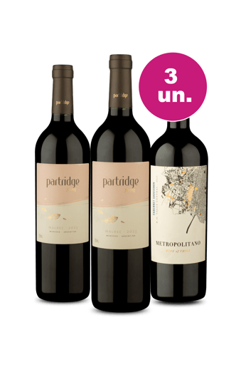 Kit 3 - Flying Malbec e Metropolitano por R$99 - Oferta Flash