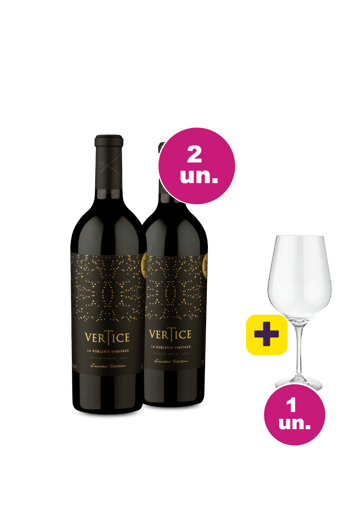 Kit 2 - Lançamento Vértice Limited Edition + Taça Cristal Premium 765 mL Grátis