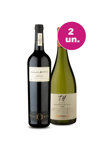 Kit 2 - Humberto Barberis Gran Reserva Malbec e T.H. [Terroir Hunter] Sauvignon Blanc