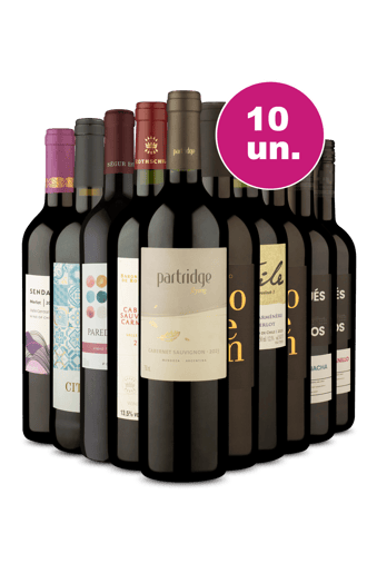 Kit 10 - Tintos Incríveis por R$29,90 por Garrafa
