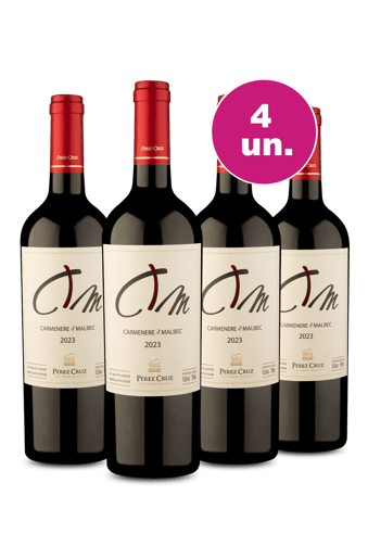 Kit 4 - Pérez Cruz C+M D.O. Maipo Andes Carménère Malbec - Exclusivo We