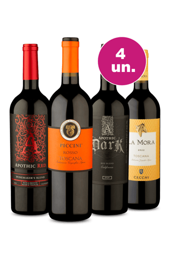 Kit 4 - Ítalo-Americanos por R$ 92,90 por Garrafa - Exclusivo We