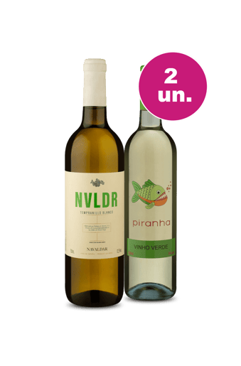 Kit 2 - Encontro de Campeões: Navaldar Rioja Blanco e Piranha Vinho Verde