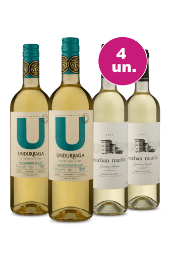 Kit 4 - Encontro de Campeões: U By Undurraga Sauvignon Blanc e Esteban Martín Blanco