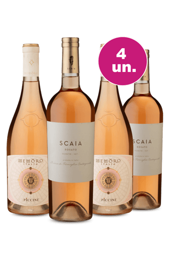 Kit 4 - Scaia Rosé e Piccini - Exclusivo WE