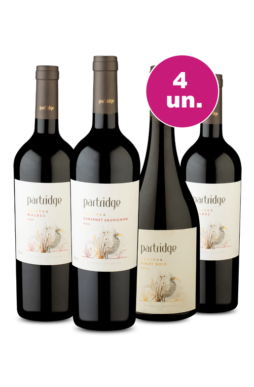 Kit 4 - Degustação Partridge Reserva - Oferta Absurda