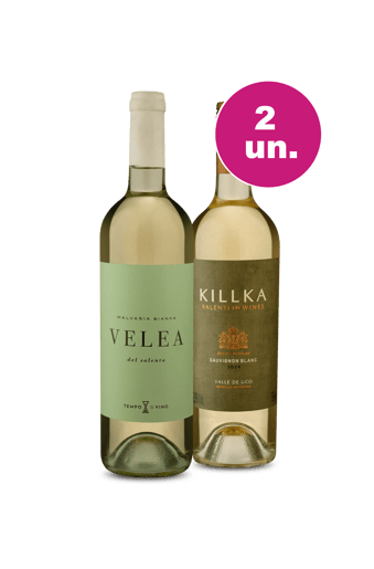 Kit 2 - Encontro de Campeões: Velea Salento Malvasia Bianca e Salentein Killka Sauvignon Blanc