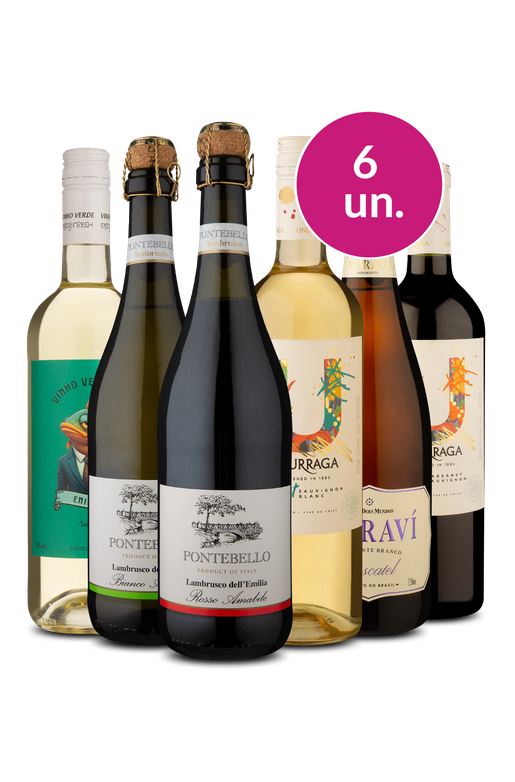 Kit 6 - Vinhos Suaves - Oferta Absurda