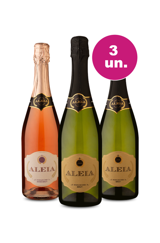 Kit 3 - Espumante Aleia por R$99 - Spoiler Black Wine