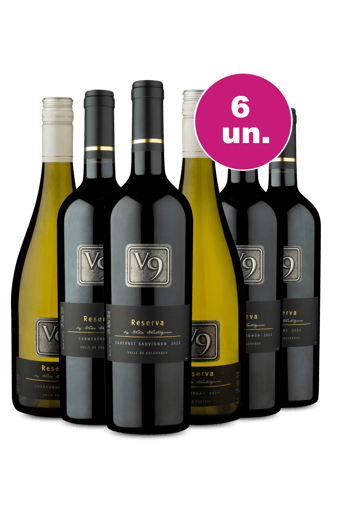 Kit 6 - Degustação V9 Reserva por R$36,90 por Garrafa - Oferta Prime Day
