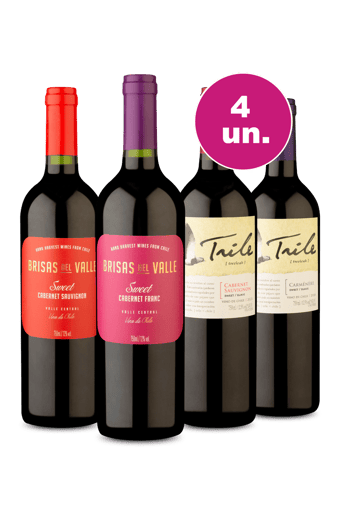 Kit 4 - Tô Suave! - Tintos Suaves por R$99