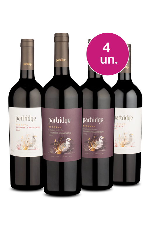 Kit 4 - Degustação Partridge Reserva - Oferta Absurda