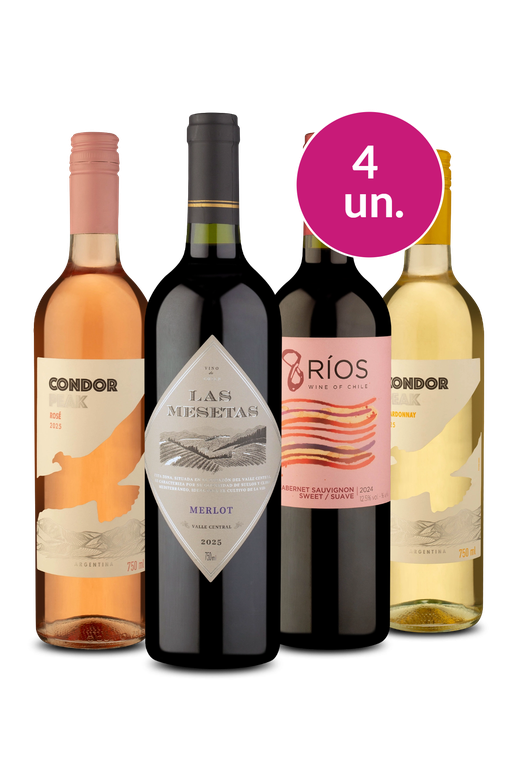 Kit 4 - Quarteto variado por R$100