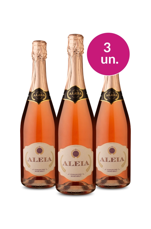 Kit 3 - Espumante Aleia Rosé por R$ 99 - Exclusivo We