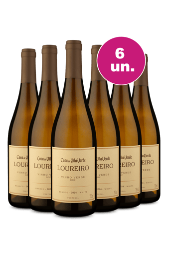 Kit 6 - Casa De Vila Verde Loureiro Vinho Verde - Oferta Insana Exclusiva Wine Select