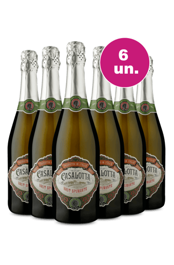 Kit 6 - Espumante Casalotta Brut - Exclusivo WE