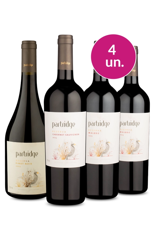 Kit 4 - Degustação Partridge Reserva - Oferta Absurda