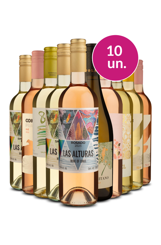 Kit 10 - Brancos e Rosés no Precinho - Exclusivo We