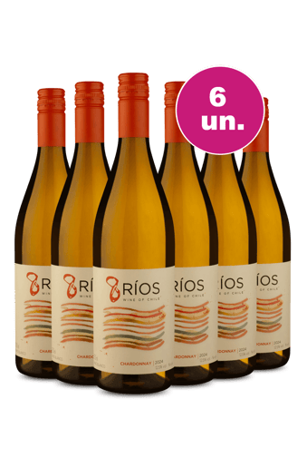 Kit 6 - 8 Ríos D.O. Región Del Valle Central Chardonnay - Exclusivo We