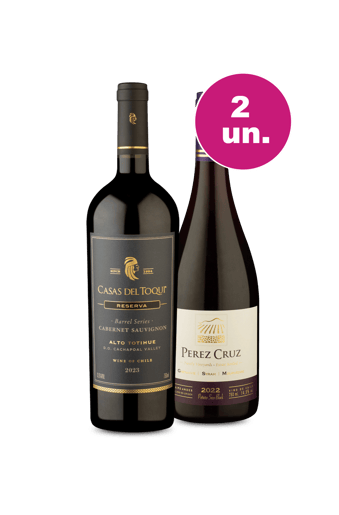 Kit 2 - Encontro de Campeões: Casas Del Toqui Barrel Series Cabernet Sauvignon e Pérez Maipo Andes