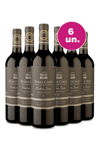 Kit 6 - Perez Cruz Piedra Seca Maipo Andes Cabernet Sauvignon - Oferta Insana Exclusiva Wine Select