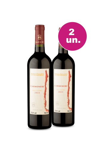 Kit 2 - Baron Philippe De Rothschild Carménère - Oferta Flash IZ