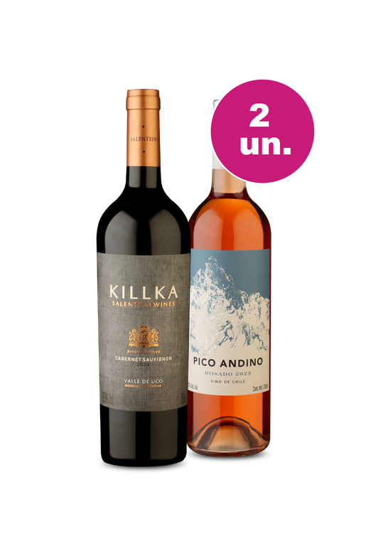 Kit 2 - Killka e Pico Andino - Oferta Absurda Black Wine