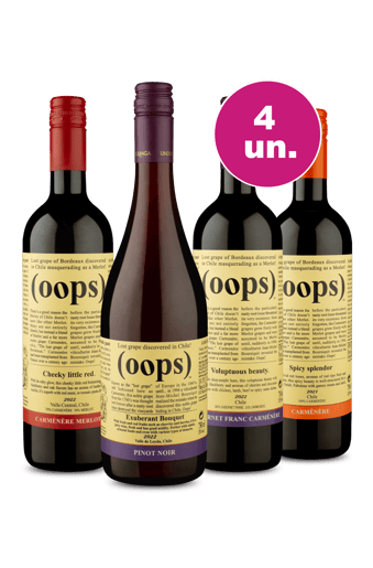 Kit 4 - (Oops) Tintos - Exclusivo We Wine