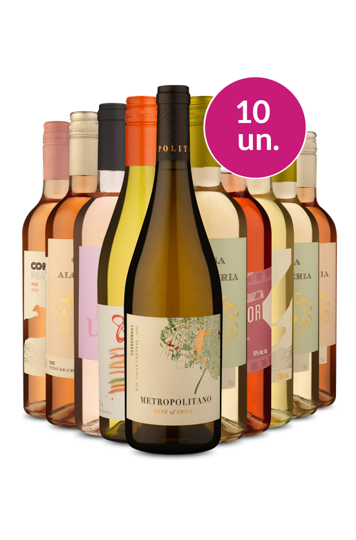 Kit 10 - Brancos e Rosés Refrescantes - Exclusivo We