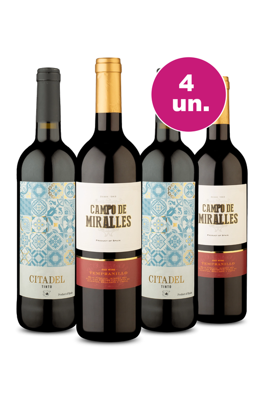 Kit 4 - Espanhois por R$24,90 por Garrafa