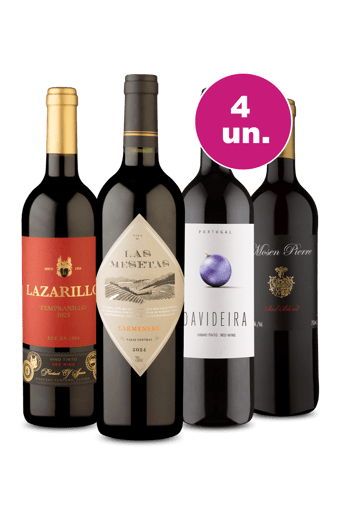 Kit 4 - Tintos por R$27,90 Por Garrafa
