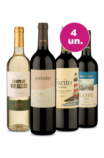 Kit 4 - Sulamericanos por R$29,90 por Garrafa