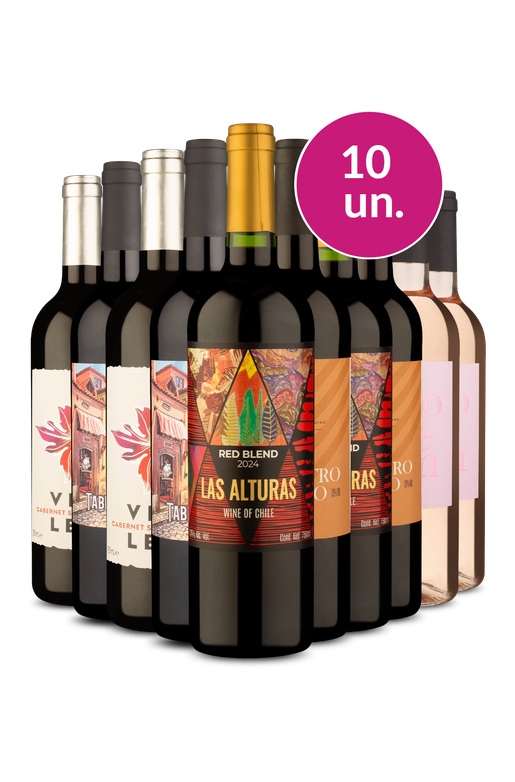 Kit 10 - Vinhos Meio-Secos - R$25,90 por Garrafa - Oferta Absurda