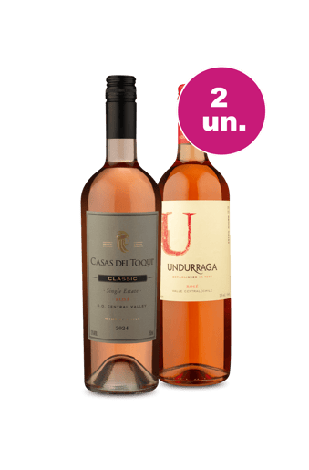 Kit 2 - Casas Del Toqui Single Estate Rosé e U By Undurraga Rosé