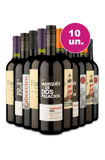 Kit 10 - Tintos Incríveis por R$25,90 por Garrafa - Oferta Insana