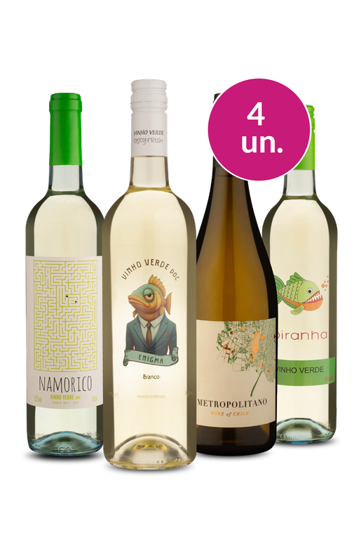 Kit 4 - Metropolitano e Vinhos Verdes por R$ 140- Exclusivo We