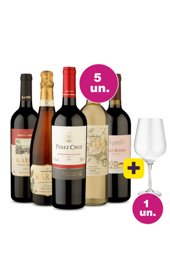 Kit 5 por 249 - Incríveis + Taça Cristal Premium 765 mL Grátis