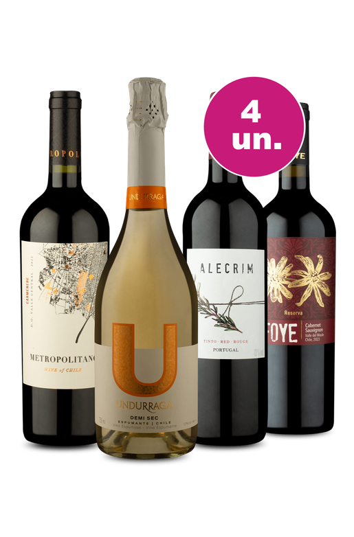 Kit 4 Por R$149 - Vinhos Imperdíveis